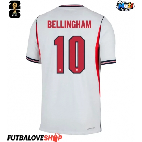 Dres Anglicko Jude Bellingham #10 Domáci MS 2026 Krátky Rukáv